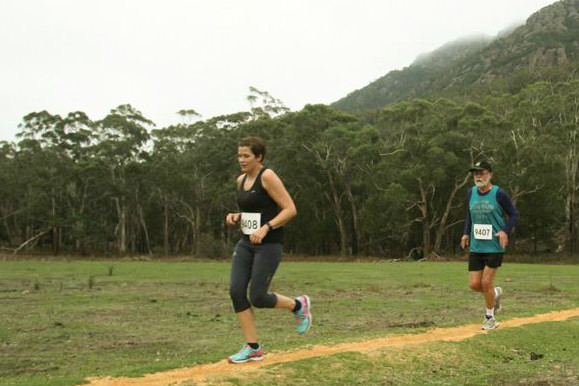 Josephina and Alan at the halfway mark Run The Gap 2016