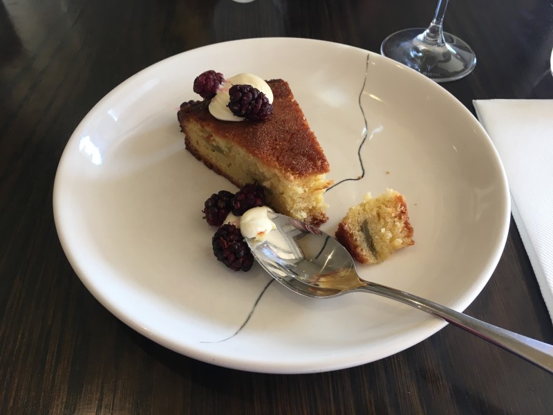 Delicious dessert as part of the Parker Street lunch at the Royal Mail Hotel, Dunkeld, Grampians