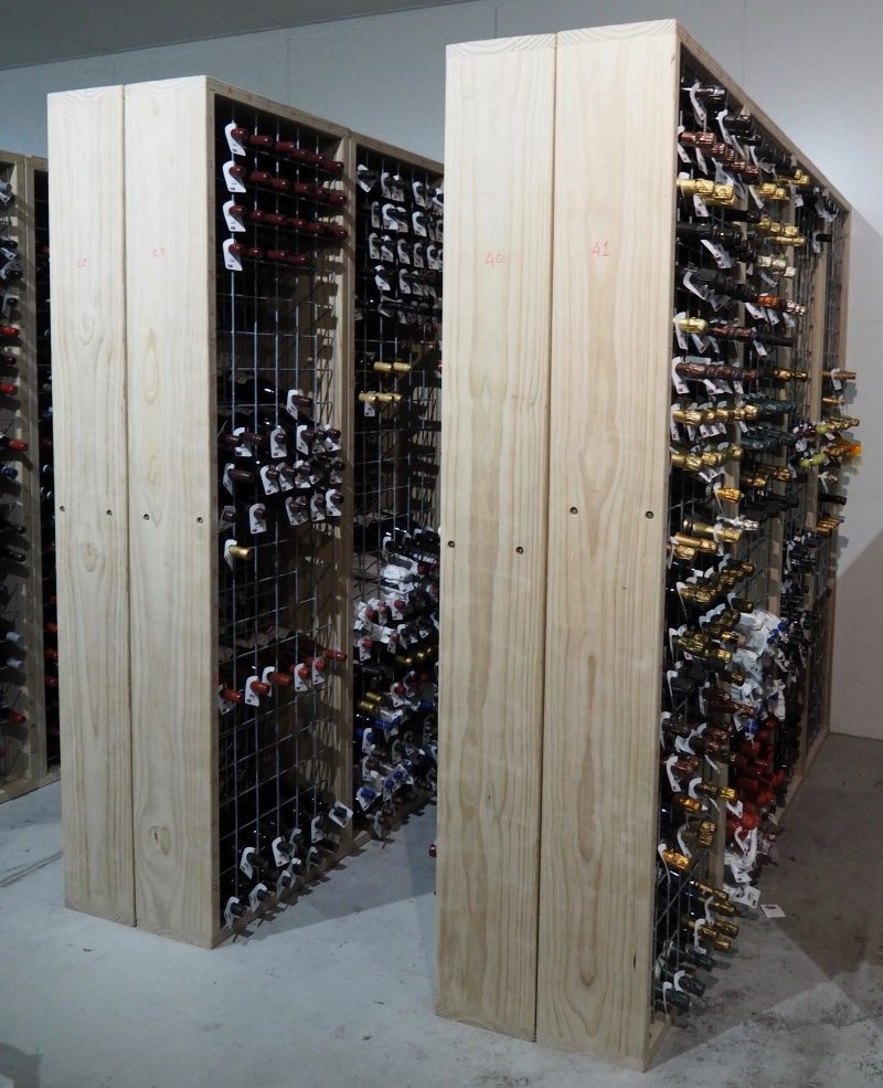 Some of the collection of the award winning wine list at the Royal mail Hotel, Dunkeld, Grampians