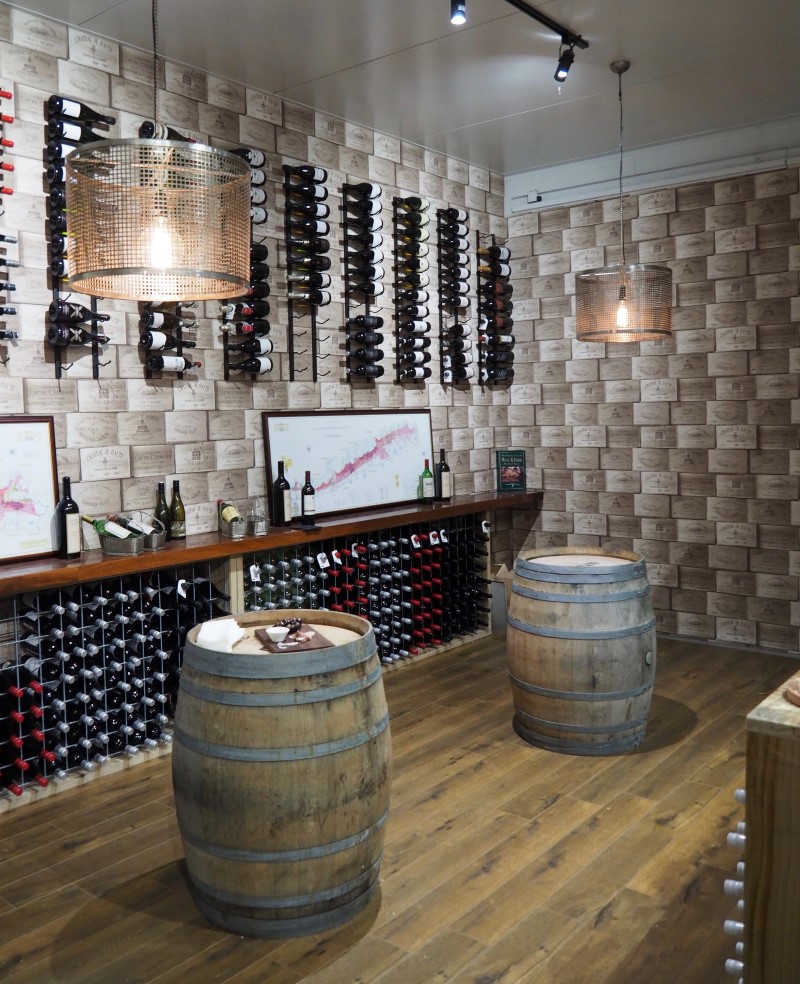 Cellar at the Royal Mail Hotel, Dunkeld, show casing the largest wine collection in the Southern Hemisphere
