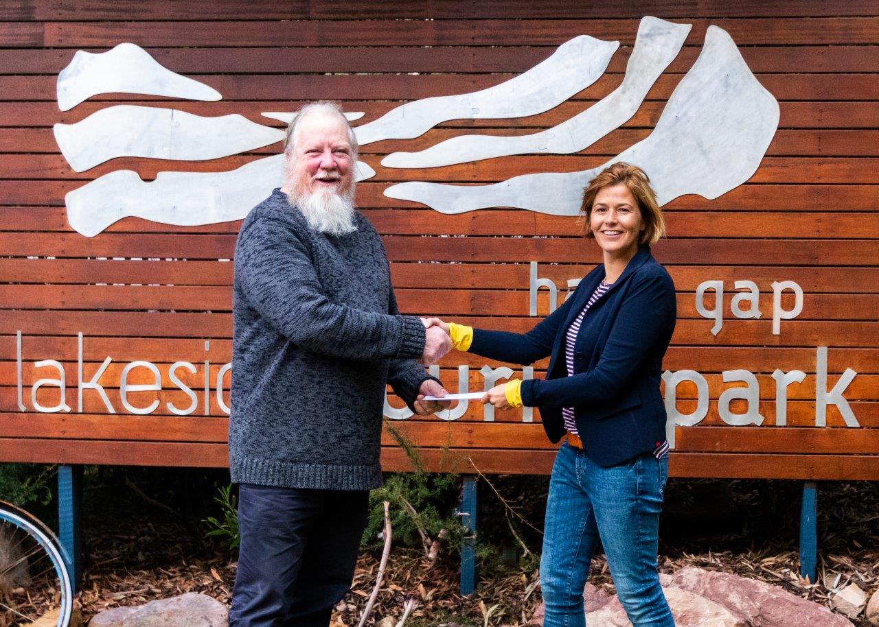 Winner: Paul Denson Left: Paul Denson winner of the individual category and Right: Owner operator Josephina McDonald
